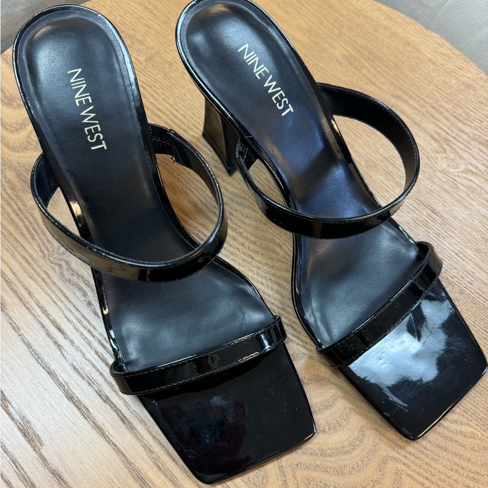 NEW Nine West Darla Heeled Slides Size 11